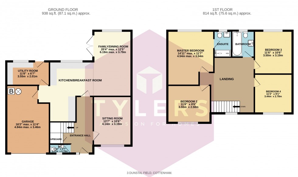 Floorplan for Cottenham, Cambridge, Cambridgeshire