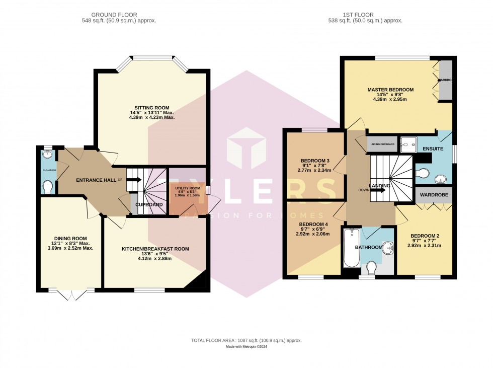 Floorplan for Cottenham, Cambridge, Cambridgeshire